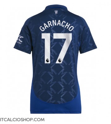 Manchester United Alejandro Garnacho #17 Seconda Maglia Femmina 2024-25 Manica Corta